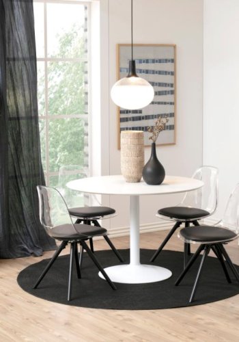 ACT NORDIC Wally Bücherregal, mit Treppenform und 5 Regalen – weißes MDF