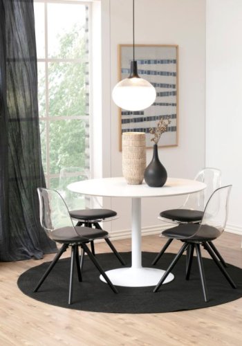 ACT NORDIC Wally Bücherregal, mit Treppenform und 5 Regalen – weißes MDF