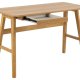 ACT NORDIC Barnett Schreibtisch, mit 1 Schublade - Eichenfurnier matt/Eiche matt gebeizt, Acryllack, Gummibaumholz (120x60)