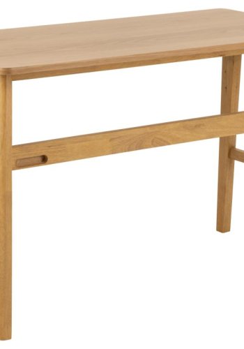 ACT NORDIC Barnett Schreibtisch, mit 1 Schublade - Eichenfurnier matt/Eiche matt gebeizt, Acryllack, Gummibaumholz (120x60)