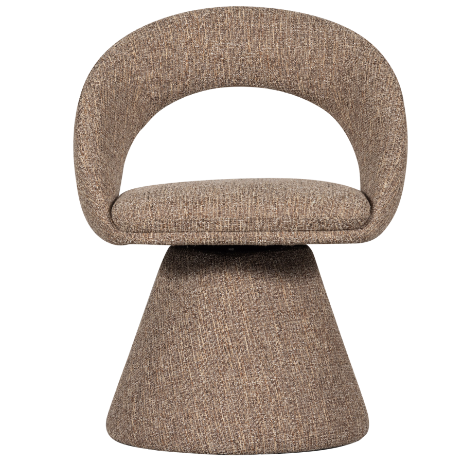 WOOOD VINTER SNURRSTOL MED SPISESKULE I NATURMELANGE