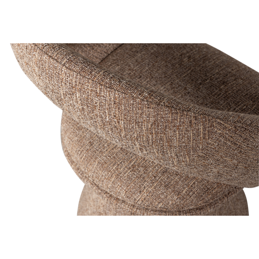 WOOOD VINTER SNURRSTOL MED SPISESKULE I NATURMELANGE