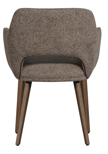 WOOOD MURAT SPISESTOL TAUPE MED MRK BRUN TRE