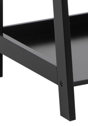 ACT NORDIC Wally Bücherregal, mit Treppenform und 5 Regalen – schwarzes MDF