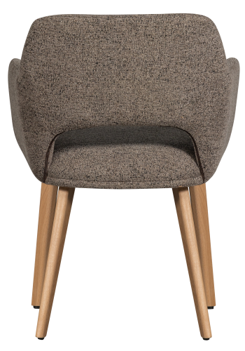 WOOOD MURAT SPISESTOL TAUPE MED NATURTRE