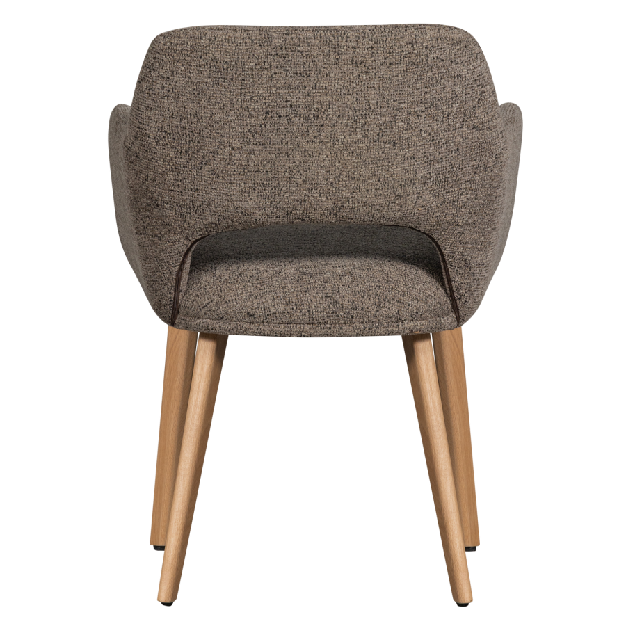 WOOOD MURAT SPISESTOL TAUPE MED NATURTRE