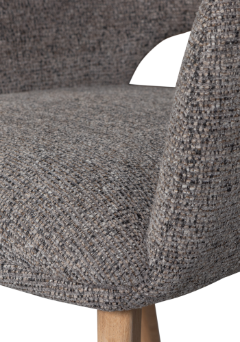 WOOOD MURAT SPISESTOL TAUPE MED NATURTRE