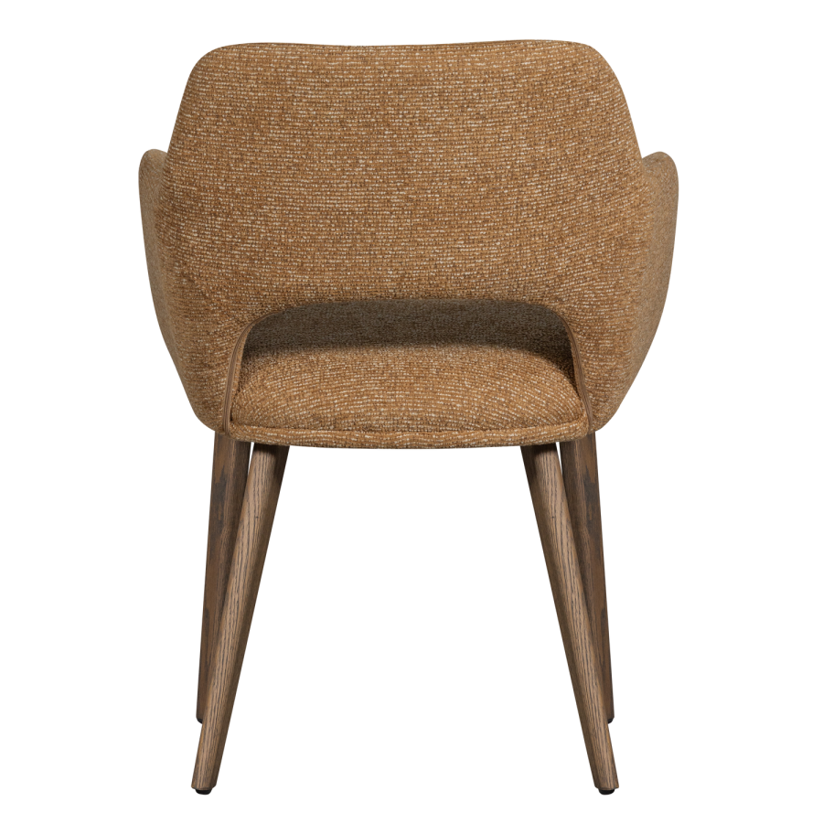 WOOOD MURAT SPISESTOL GUL MED MRK BRUN TRE