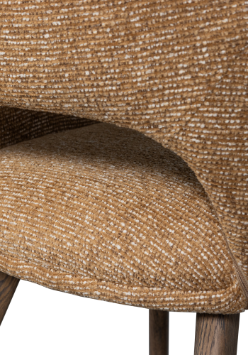 WOOOD MURAT SPISESTOL GUL MED MRK BRUN TRE