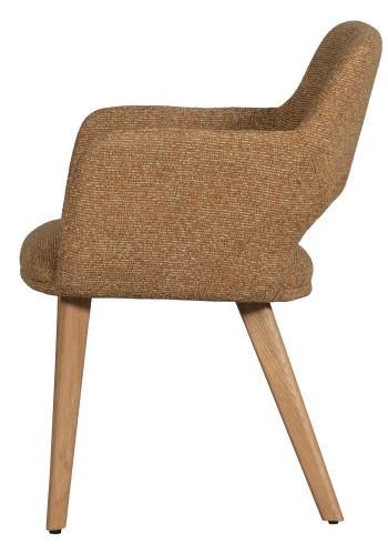 WOOOD MURAT SPISESTOL GUL MED NATURTRE