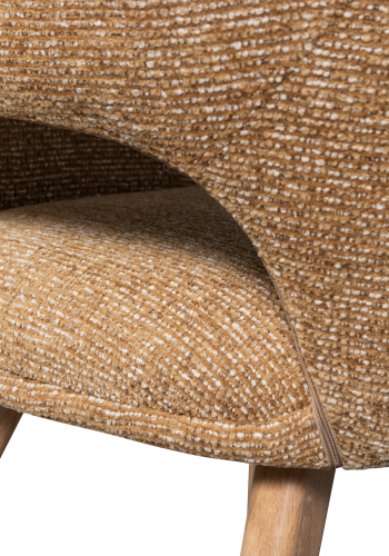 WOOOD MURAT SPISESTOL GUL MED NATURTRE