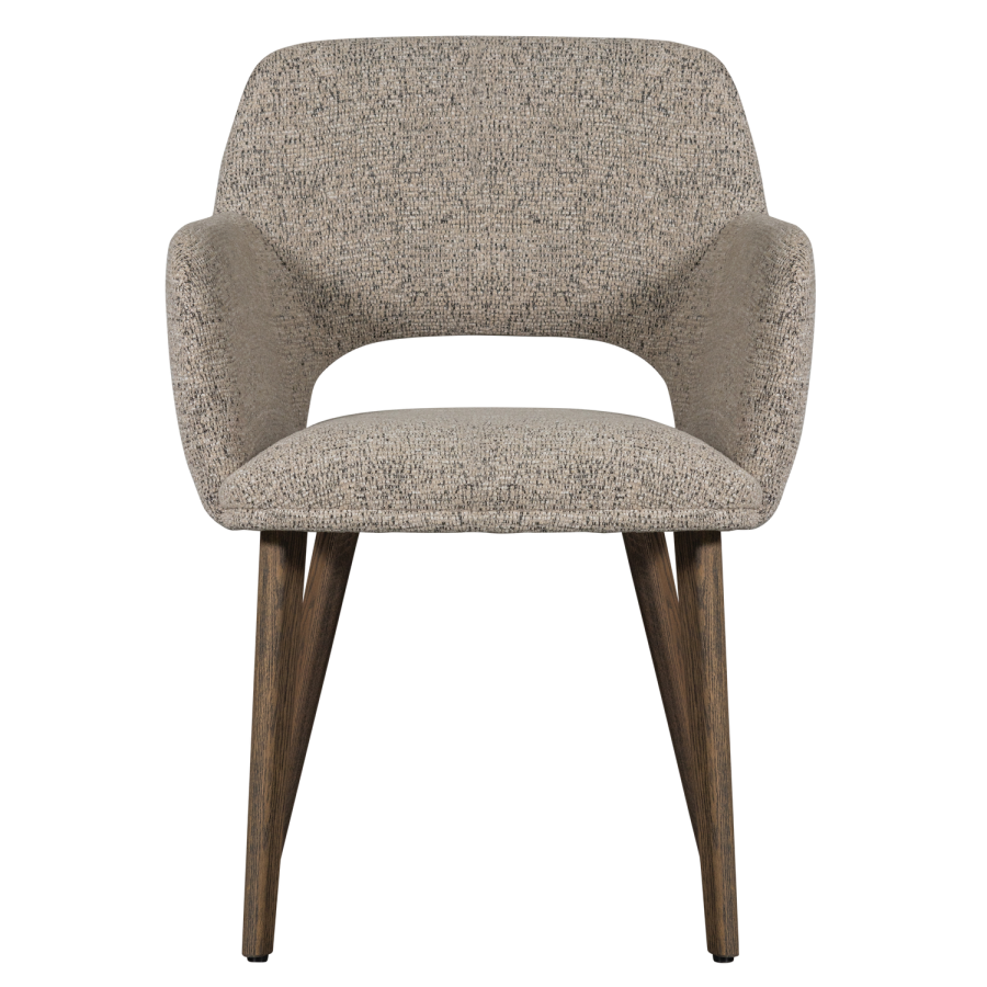 WOOOD MURAT SPISESTOL NATURLIG MED TRE I MRK BRUN