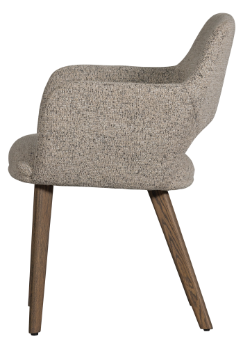 WOOOD MURAT SPISESTOL NATURLIG MED TRE I MRK BRUN