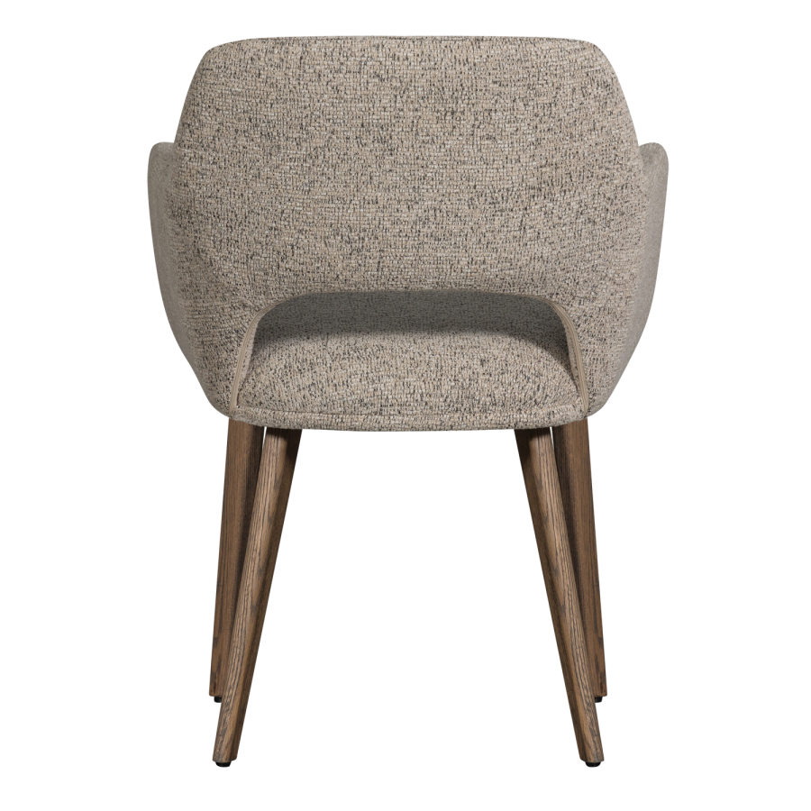 WOOOD MURAT SPISESTOL NATURLIG MED TRE I MRK BRUN