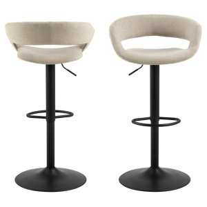 ACT NORDIC Grace barkrakk, med ryggsttte, armlener, fotsttte, svingfunksjon - sand stoff og svart stl