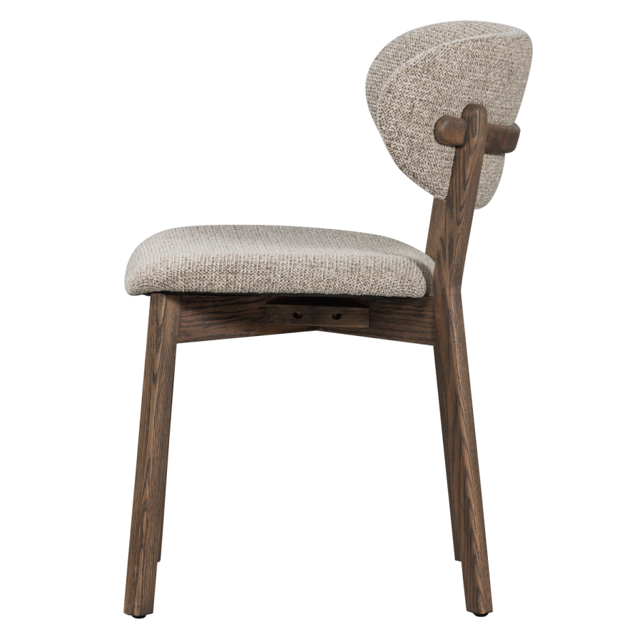 WOOOD UDAR SPISESTOL MED TRERAMME MRK BRUN