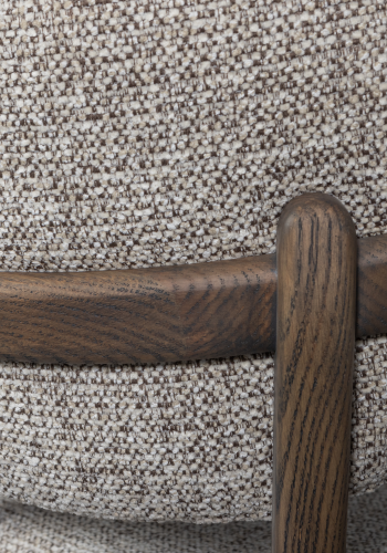 WOOOD UDAR SPISESTOL MED TRERAMME MRK BRUN