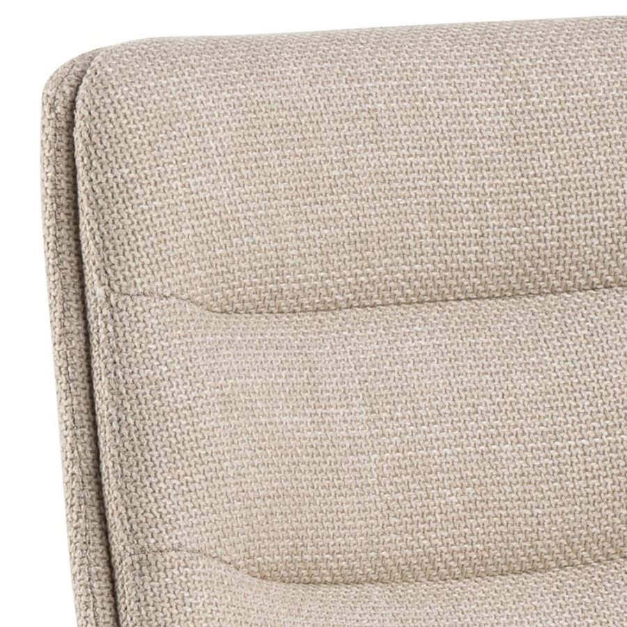 ACT NORDIC Adisa barkrakk, med ryggsttte, fotsttte, svingfunksjon, gasspatron - beige stoff og svart stl