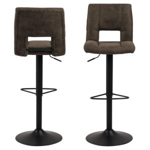 ACT NORDIC Sylvia barkrakk, med ryggsttte, fotsttte, svingfunksjon, gasspatron - antrasitt stoff/svart stl