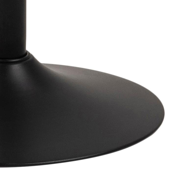 ACT NORDIC Sylvia Barhocker, mit Rückenlehne, Fußstütze, Drehfunktion, Gaskartusche - Stoff anthrazit/Stahl schwarz