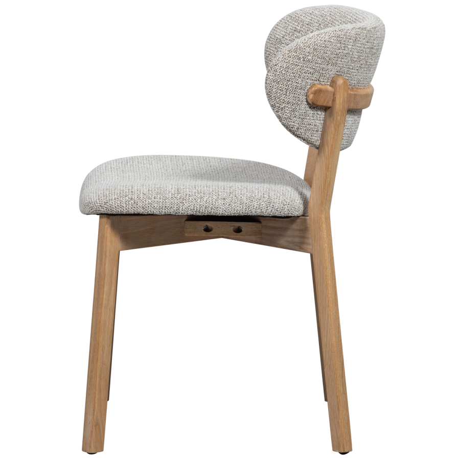 WOOOD UDAR SPISESTOL MED TRERAMME NATURLIG