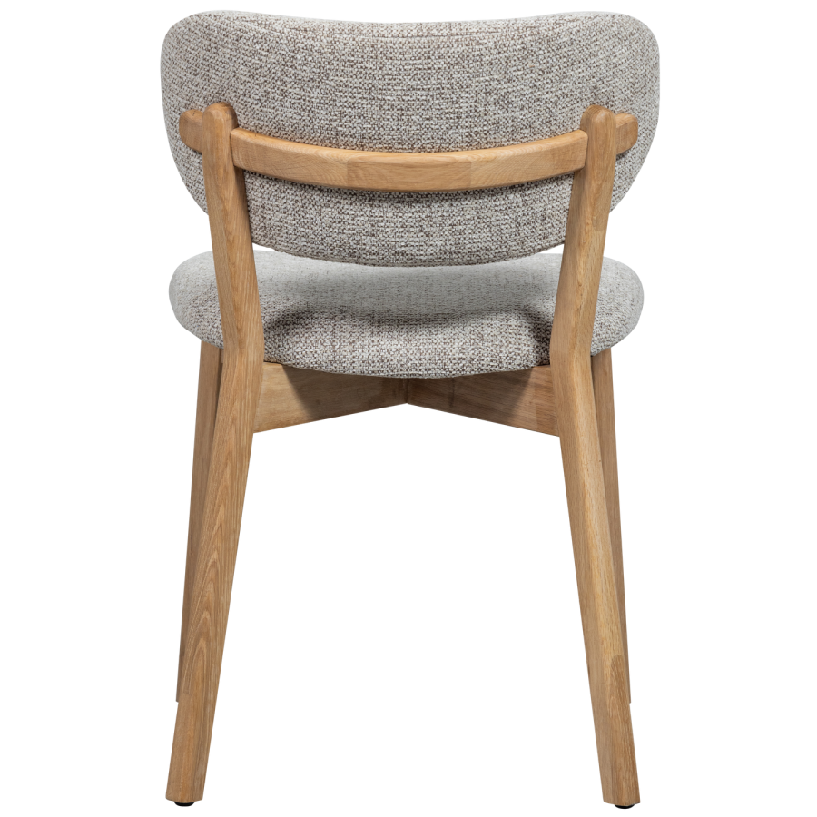 WOOOD UDAR SPISESTOL MED TRERAMME NATURLIG