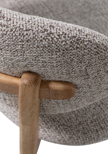 WOOOD UDAR SPISESTOL MED TRERAMME NATURLIG