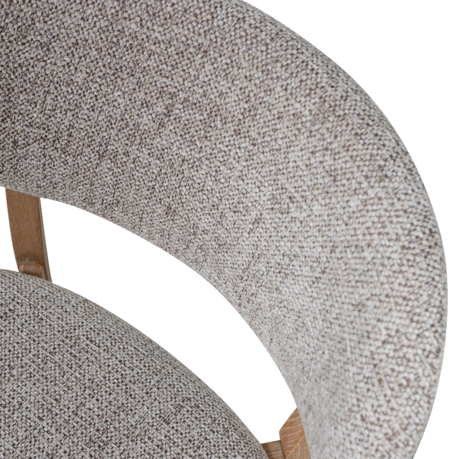 WOOOD UDAR SPISESTOL MED TRERAMME NATURLIG