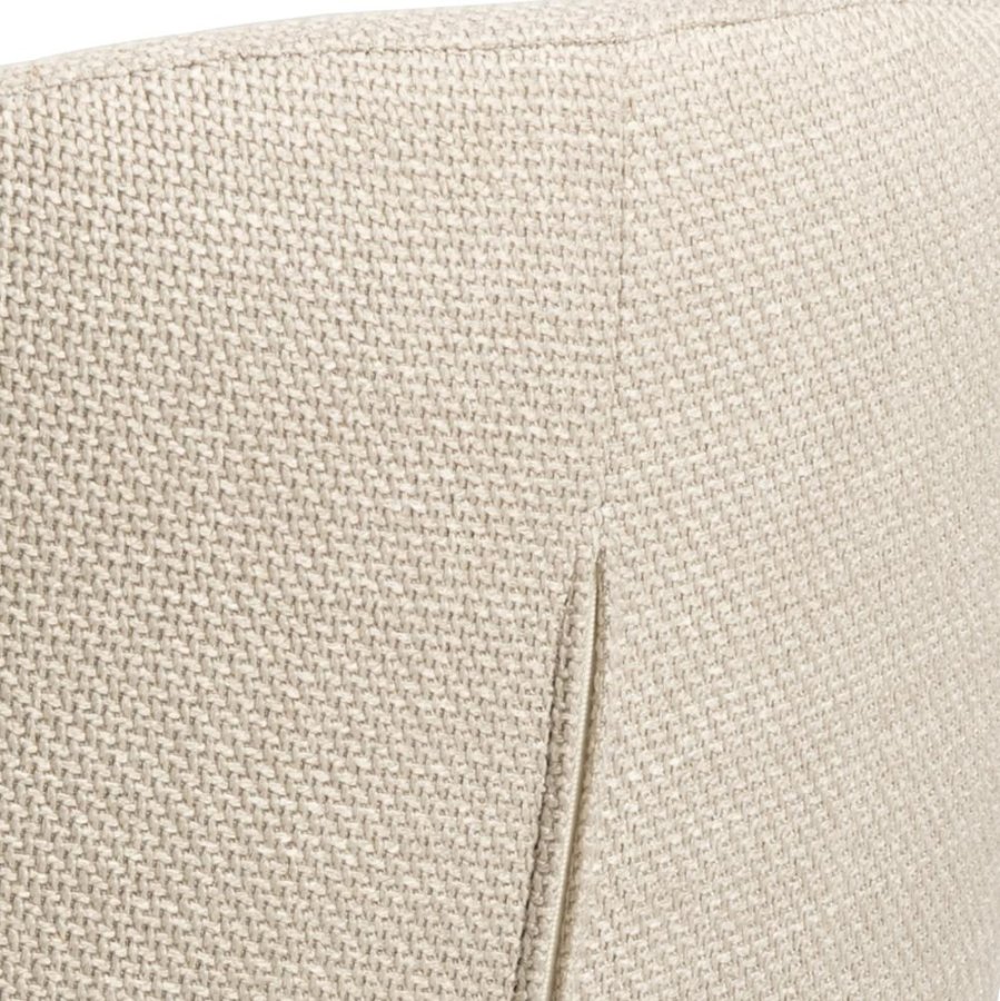 ACT NORDIC Eleanor matstol, med armstöd - beige tyg och svart stl