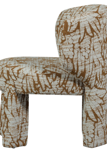 WOOOD UPKE LNESTOL MED DESIGN NATURLIG/BRUN