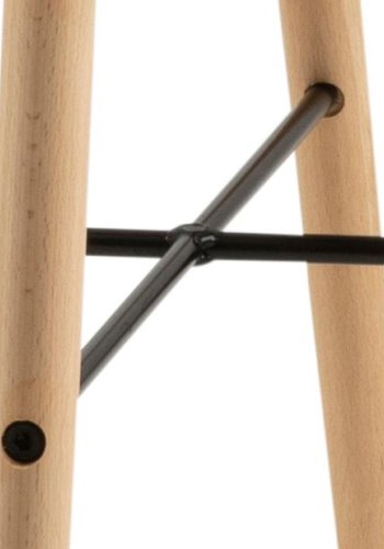 ACT NORDIC I_Luna Esszimmerstuhl, mit Armlehnen, weißes PU, mattweißes Polypropylen und matte Buche