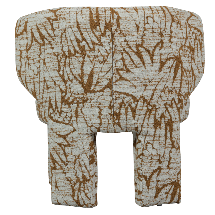 WOOOD UPKE LNESTOL MED DESIGN NATURLIG/BRUN