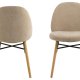 ACT NORDIC Sophia Esszimmerstuhl - beiger Stoff und matte Natureiche