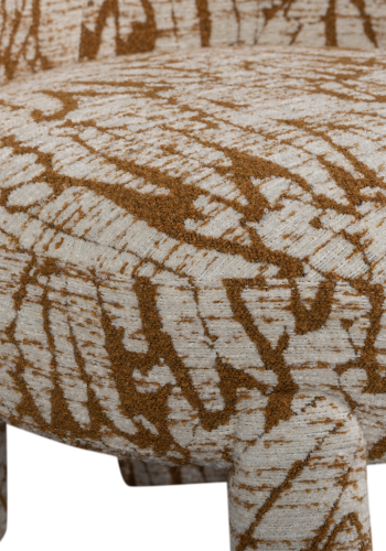 WOOOD UPKE LNESTOL MED DESIGN NATURLIG/BRUN