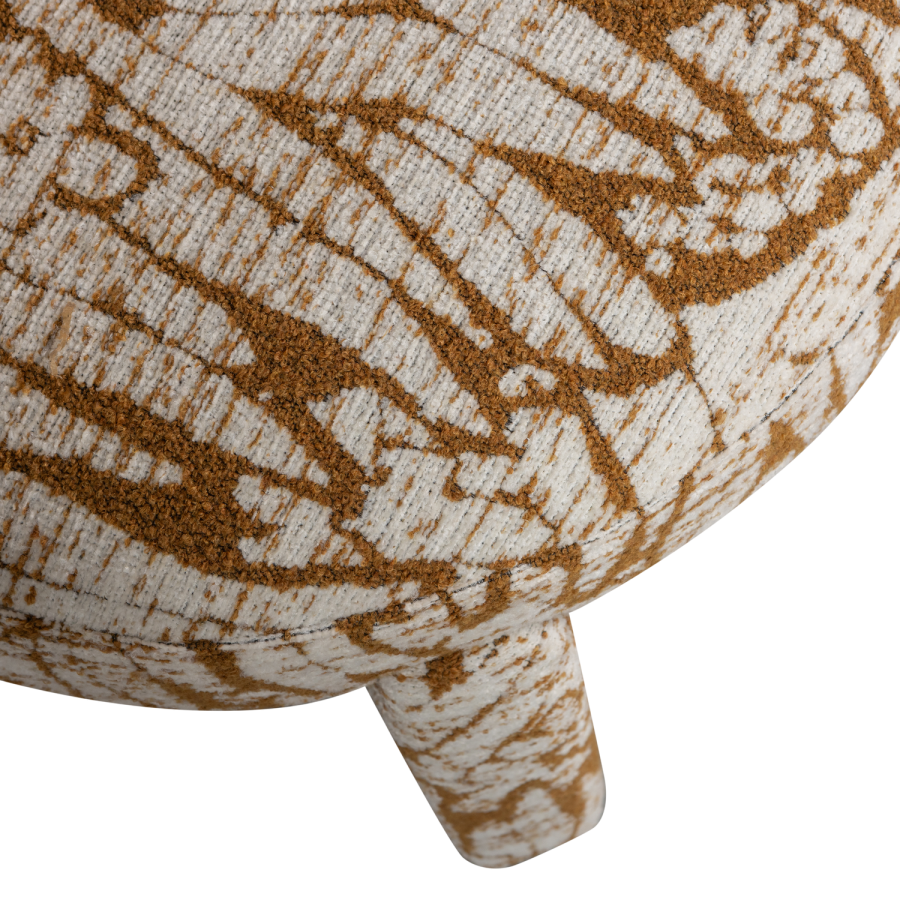 WOOOD UPKE LNESTOL MED DESIGN NATURLIG/BRUN