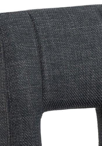 ACT NORDIC Sylvia Barhocker, mit Rückenlehne, Fußstütze, Drehfunktion, Gaskartusche – dunkelgrauer Stoff/schwarzer Stahl