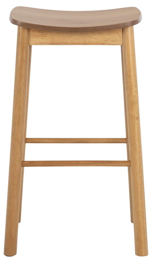 ACT NORDIC Barlow barstol, u. rygln, m. fodsttte - eg acryl lak egefiner og eg acryl lak gummitr