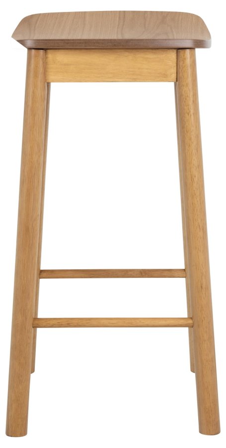 ACT NORDIC Barlow barstol, u. rygln, m. fodsttte - eg acryl lak egefiner og eg acryl lak gummitr