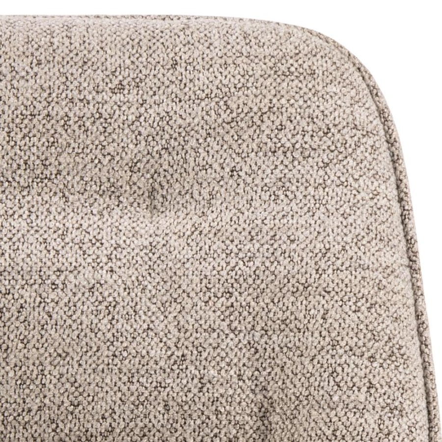 ACT NORDIC Brooke Esszimmerstuhl - beiger Stoff und schwarzer Stahl