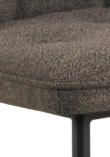 ACT NORDIC Brooke spisestuestol - taupe stoff og svart stl