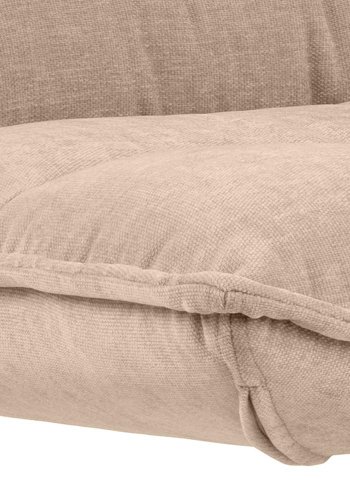 ACT NORDIC Blizzard Drehstuhl - beiger Stoff und schwarzer Stahl