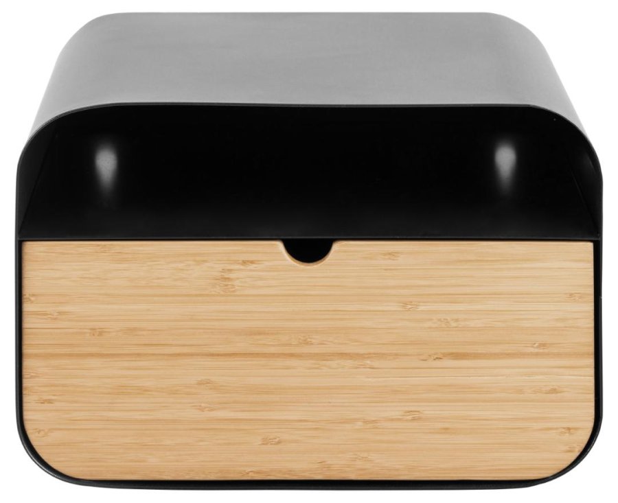 ACT NORDIC Joliet Wand-Nachttisch, m. 1 Fach und 1 Schublade - Bambus und schwarzer Stahl (35x25)