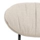 ACT NORDIC Burma lenestol - beige stoff og matt svart stl