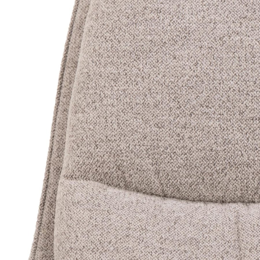 ACT NORDIC Bosley drejestol, m. armln, horisontal syning og lynls - beige stof og sort stl