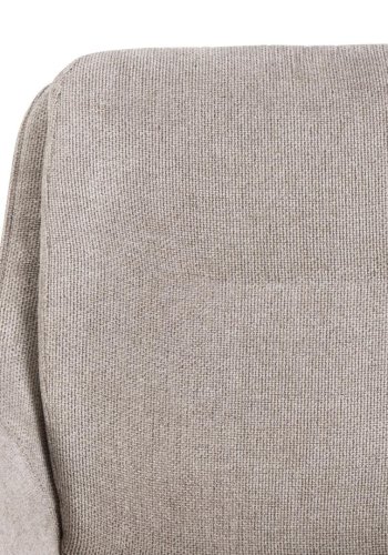 ACT NORDIC Carrie spisestuestol, med armlener og svingfunksjon - sand stoff og svart stl