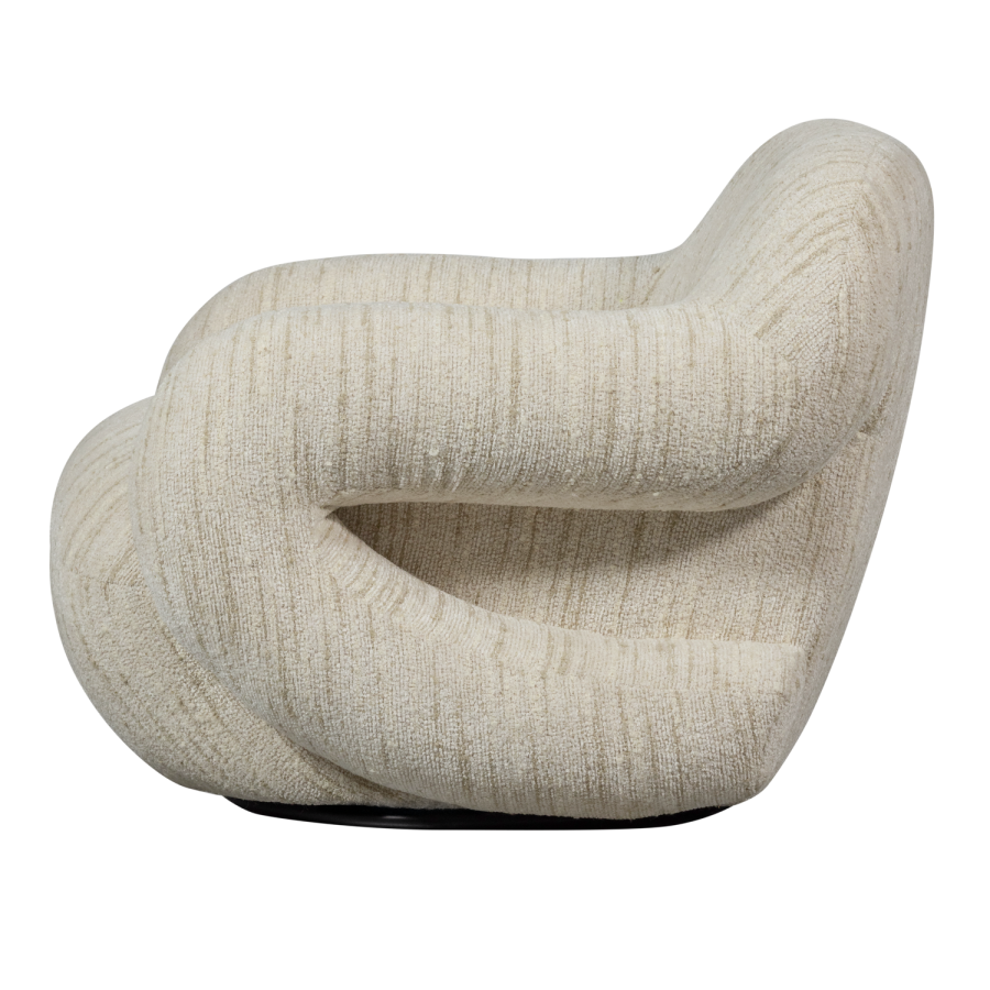 WOOOD FOLKE LNESTOL CHENILLE NATURMELANGE