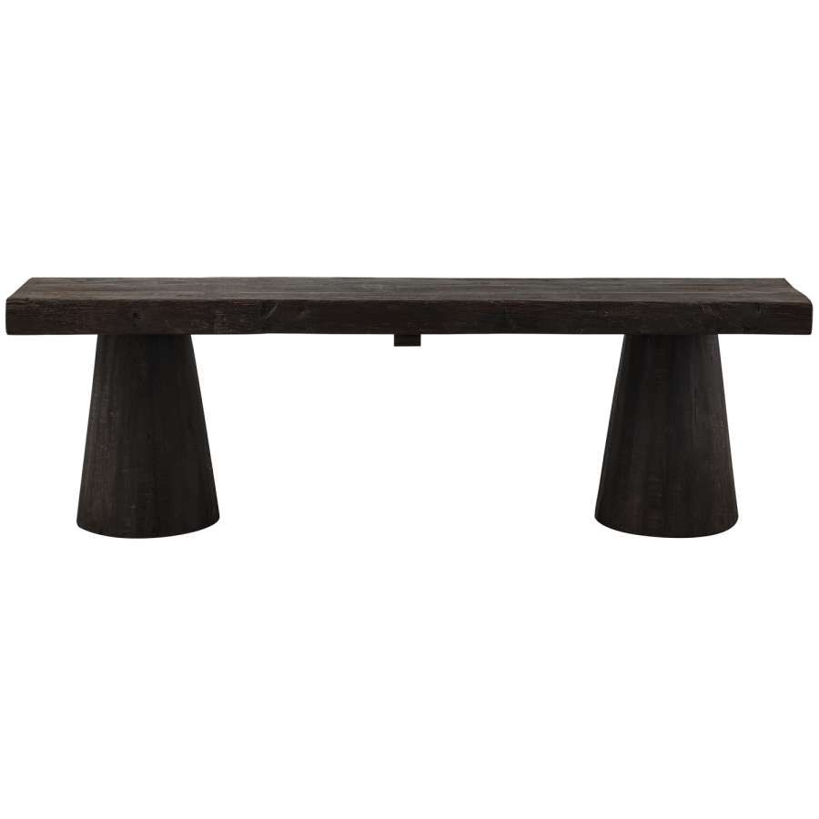 WOOOD CLYDE BÄNK I TRÄ MÖRKBRUN