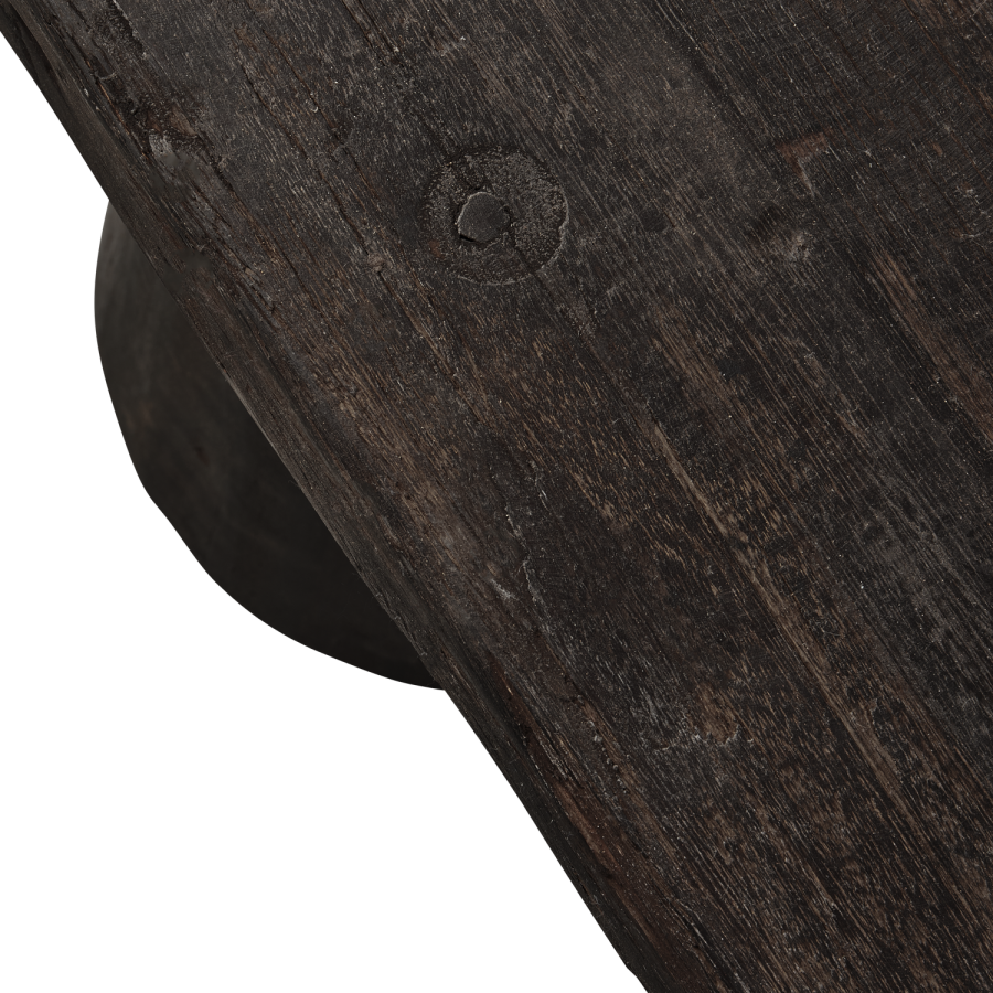 WOOOD CLYDE BÄNK I TRÄ MÖRKBRUN