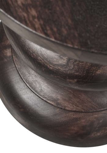 WOOOD JONAH SIDOBORD I TRÄ MÖRKBRUNT 42x30CM