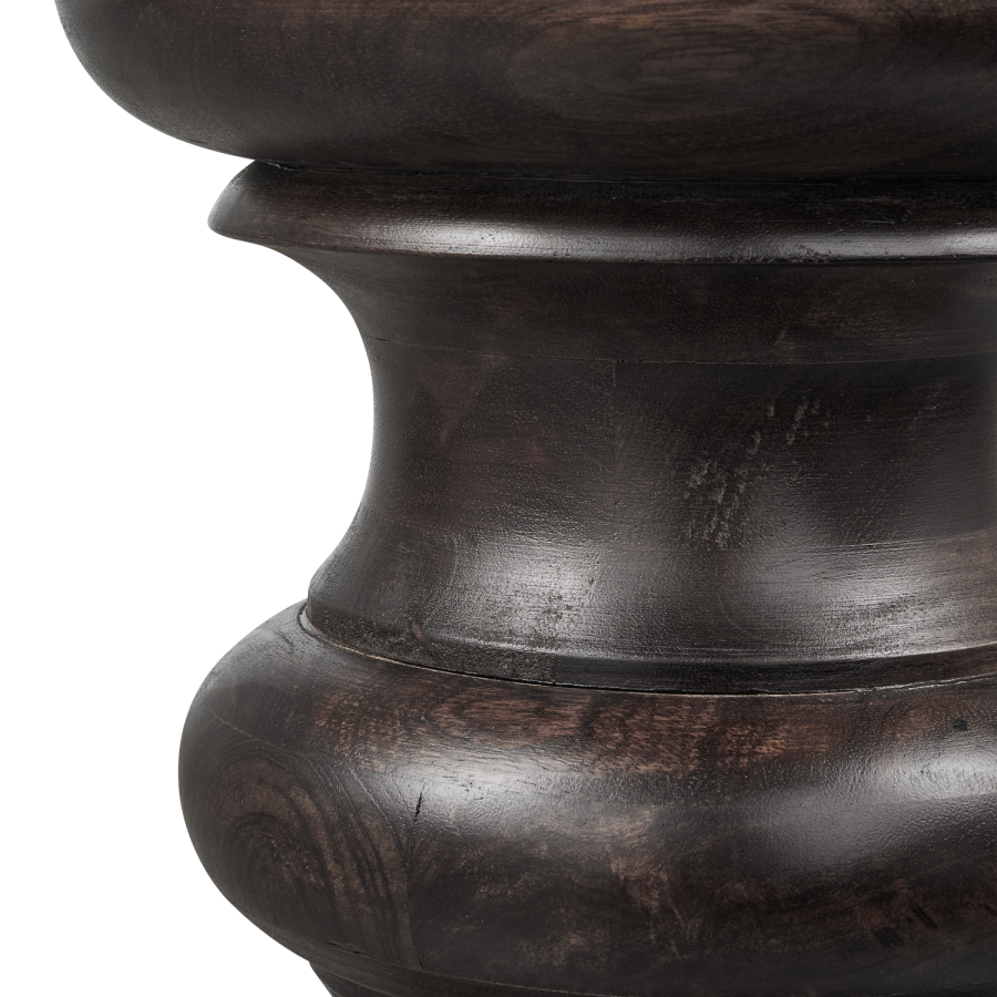 WOOOD JONAH SIDOBORD I TRÄ MÖRKBRUNT 42x30CM